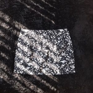 Black and white skirt